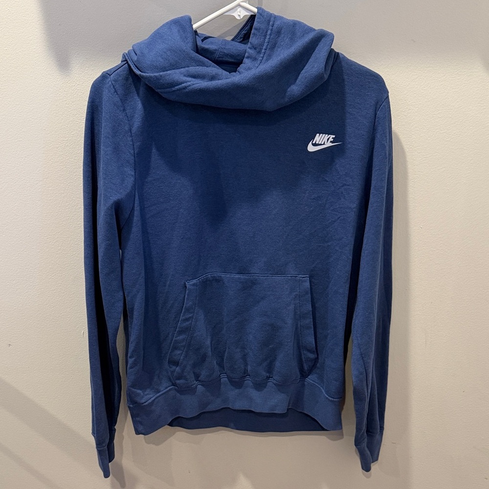 Nike Deep Blue Cowl Neck Pullover Hoodie